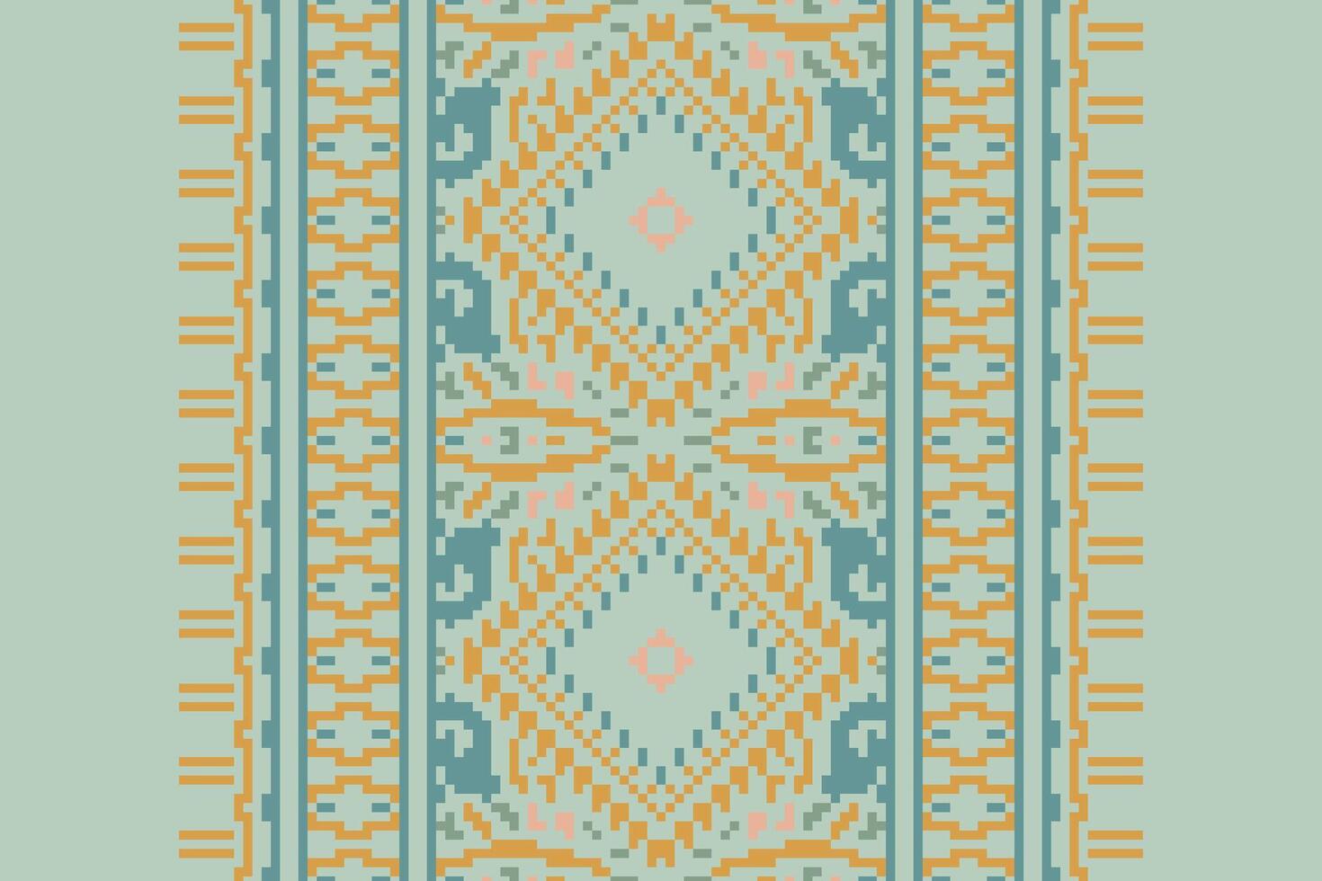 Ancient patterns Seamless Australian aboriginal pattern Motif embroidery, Pixel Ikat embroidery Design for Print endless arabesque cloth dupatta shawl bandana print silk kurta men vector