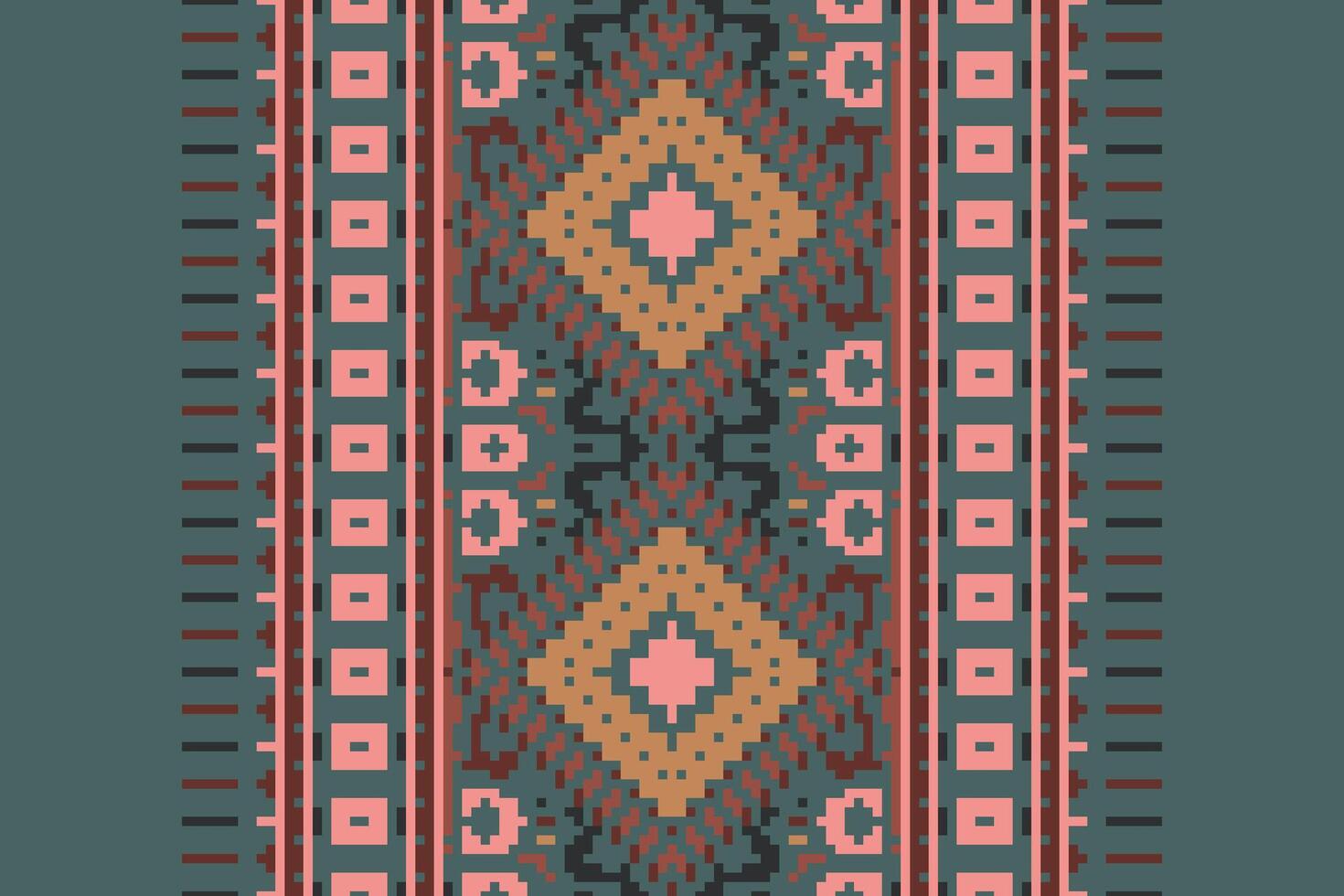 Ancient patterns Seamless Australian aboriginal pattern Motif embroidery, Pixel Ikat embroidery Design for Print border embroidery ancient egypt vector