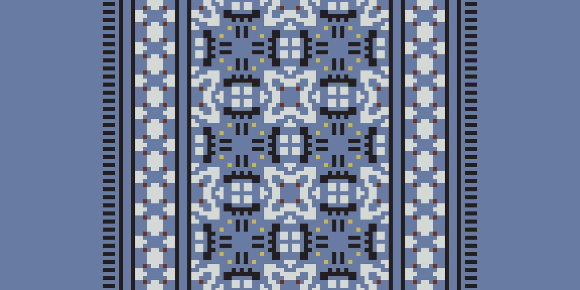 Baroque pattern Seamless Mughal architecture Motif embroidery, Pixel Ikat embroidery Design for Print kurta pattern mughal motifs tapestry pattern floral repeat vector