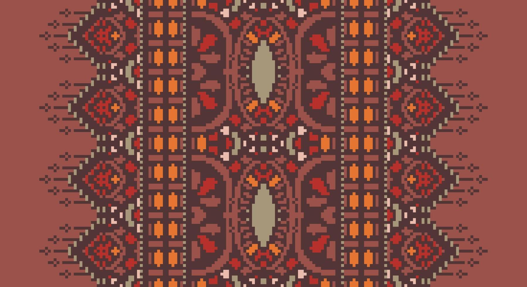 Ancient patterns Seamless Scandinavian pattern Motif embroidery, Pixel Ikat embroidery Design for Print jacquard slavic pattern folklore pattern kente arabesque vector