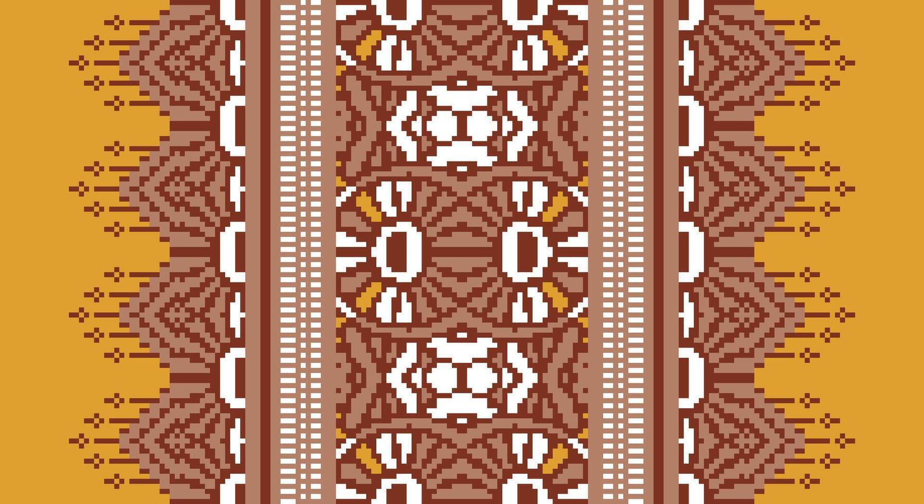 Ancient patterns Seamless Scandinavian pattern Motif embroidery, Pixel Ikat embroidery Design for Print egyptian pattern tibetan mandala bandanna vector