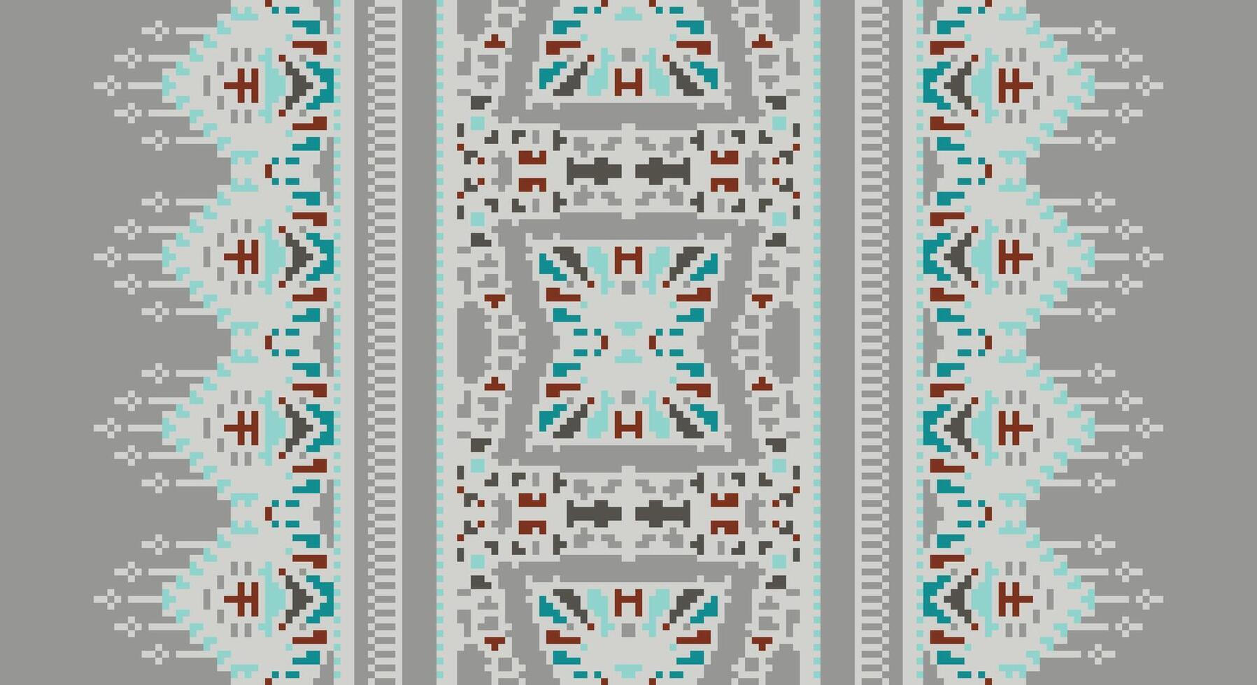 Bukhara pattern Seamless Native American, Motif embroidery, Pixel Ikat embroidery Design for Print border embroidery ancient egypt vector