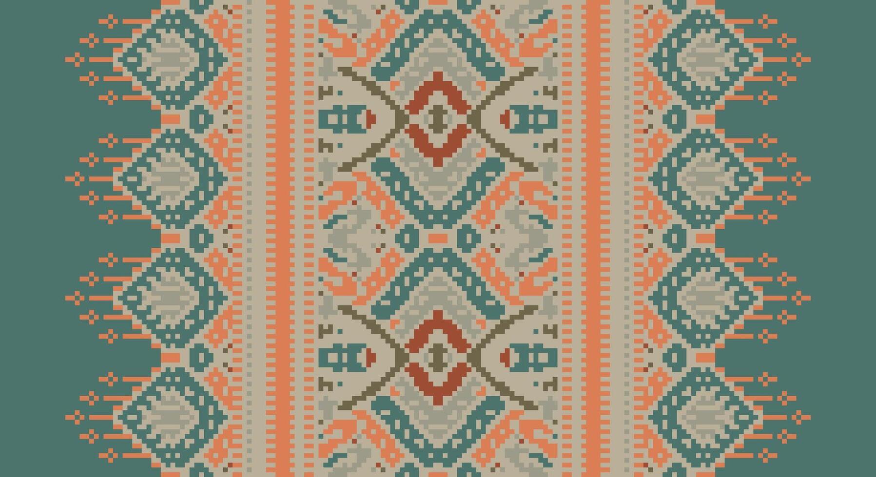 Bukhara pattern Seamless Australian aboriginal pattern Motif embroidery, Pixel Ikat embroidery Design for Print lace pattern turkish ceramic ancient egypt art jacquard pattern vector