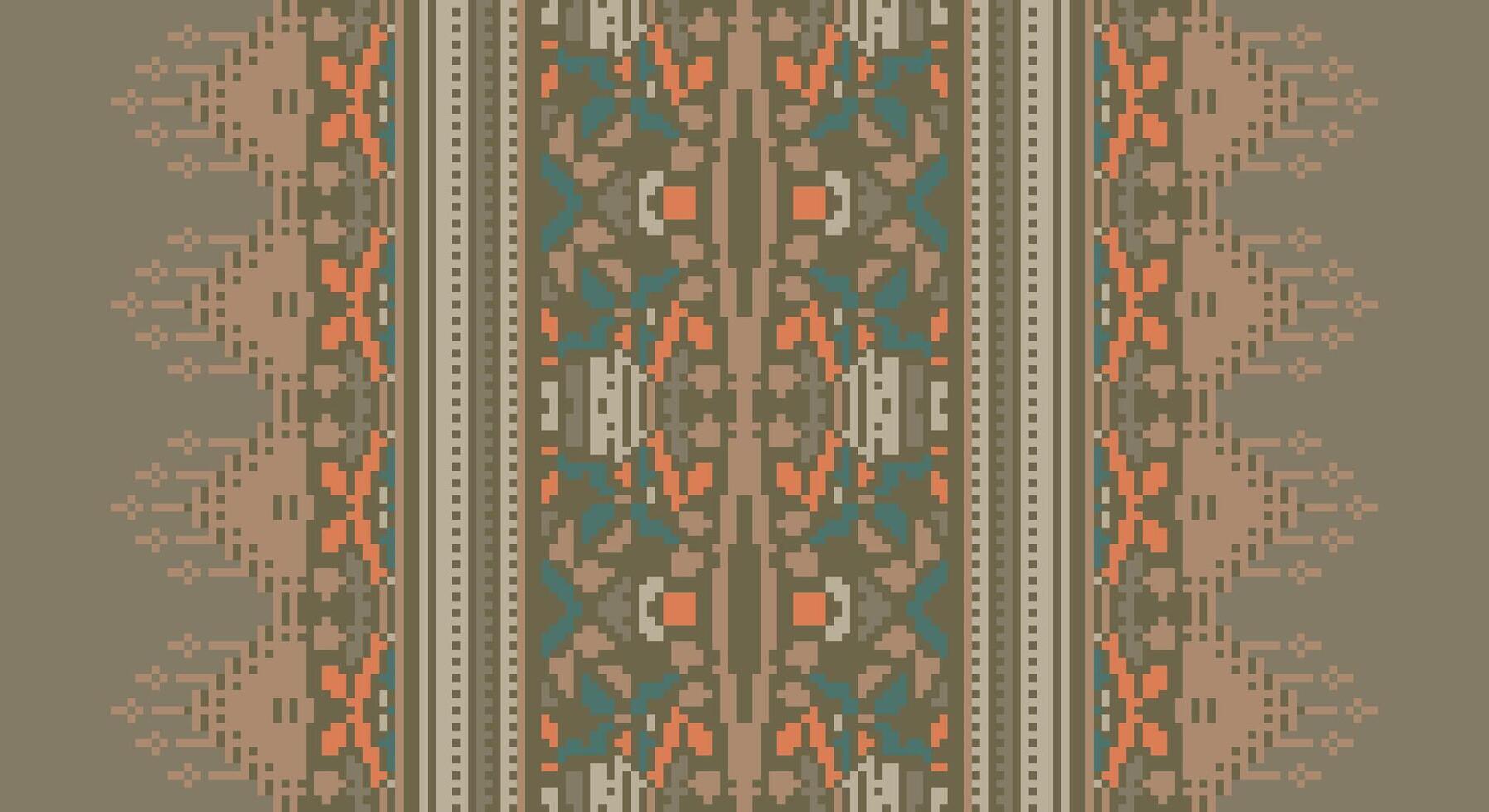 Bukhara pattern Seamless Australian aboriginal pattern Motif embroidery, Pixel Ikat embroidery Design for Print australian curtain pattern geometric pillow model kurti mughal flowers vector