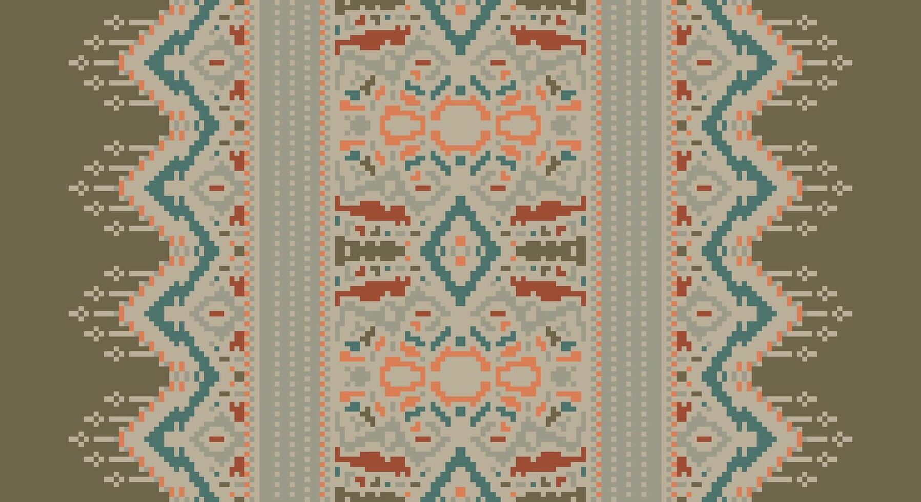 Bukhara pattern Seamless Australian aboriginal pattern Motif embroidery, Pixel Ikat embroidery Design for Print lace pattern seamless pattern vintage shibori jacquard seamless vector