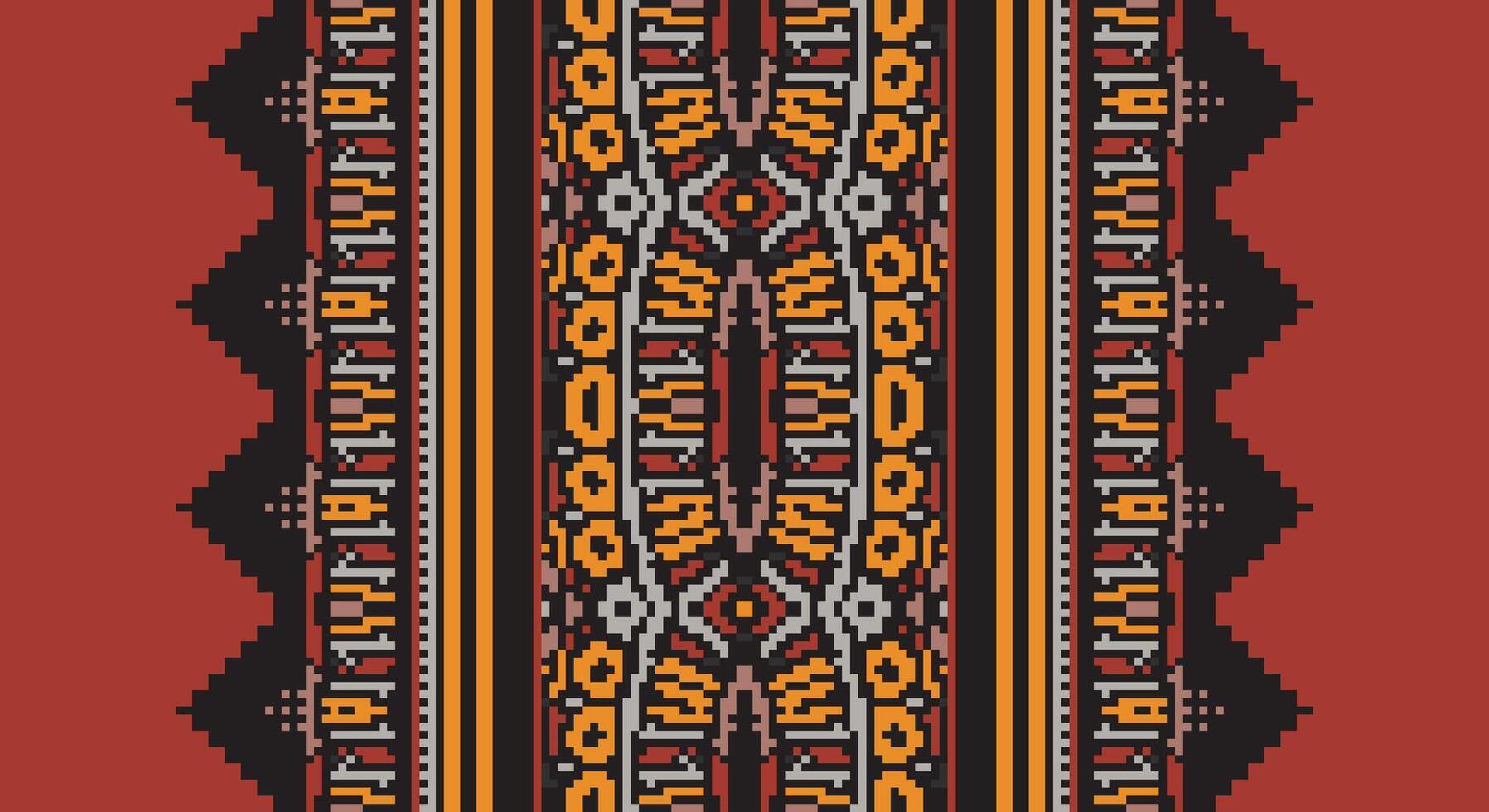 Bukhara pattern Seamless Scandinavian pattern Motif embroidery, Pixel Ikat embroidery Design for Print egyptian hieroglyphs tibetan geo pattern vector