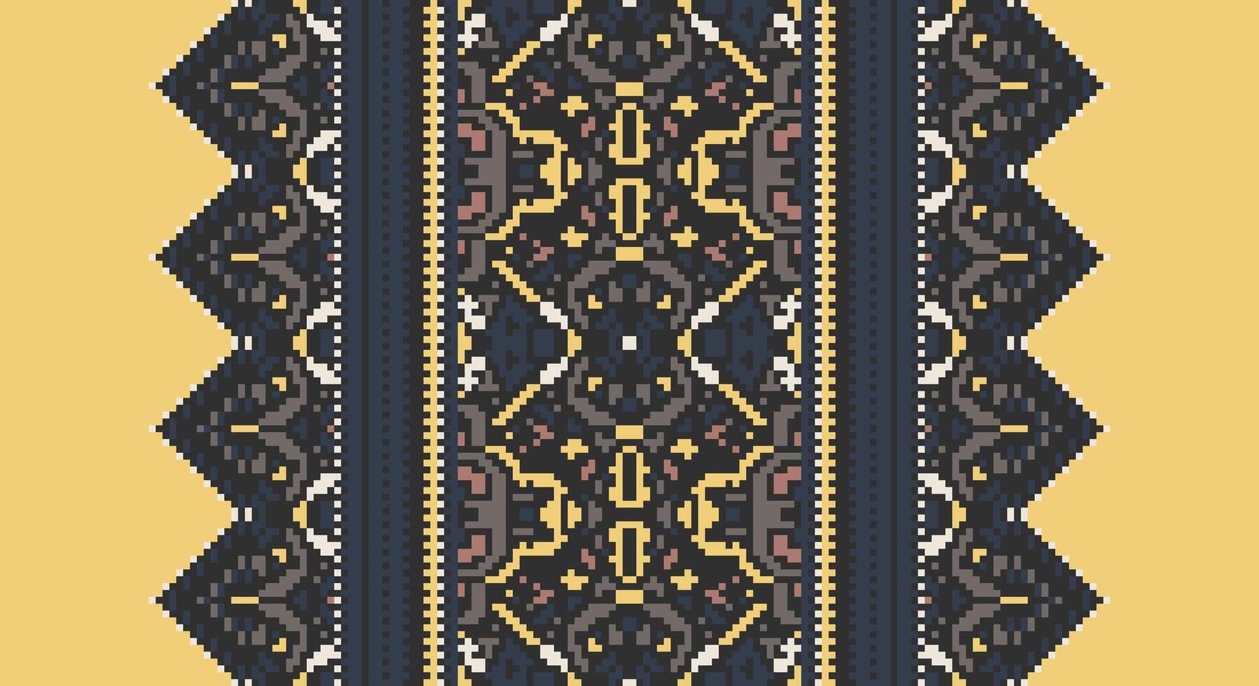 Bukhara pattern Seamless Scandinavian pattern Motif embroidery, Pixel Ikat embroidery Design for Print lace pattern seamless pattern vintage shibori jacquard seamless vector