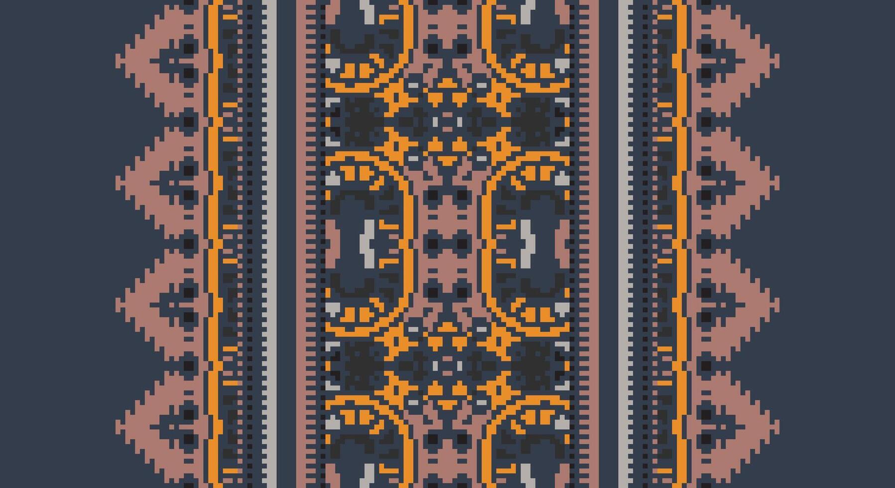 Bukhara pattern Seamless Scandinavian pattern Motif embroidery, Pixel Ikat embroidery Design for Print jacquard slavic pattern folklore pattern kente arabesque vector