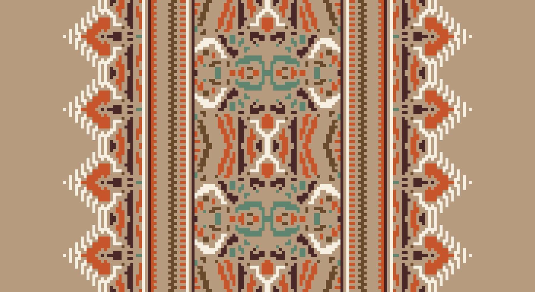 Fashion pattern Seamless Australian aboriginal pattern Motif embroidery, Pixel Ikat embroidery Design for Print lace pattern turkish ceramic ancient egypt art jacquard pattern vector