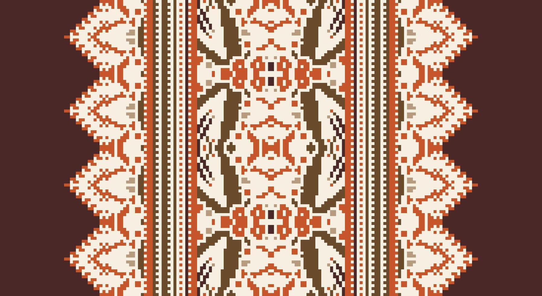 Fashion pattern Seamless Australian aboriginal pattern Motif embroidery, Pixel Ikat embroidery Design for Print scandinavian pattern saree ethnic nativity gypsy pattern vector
