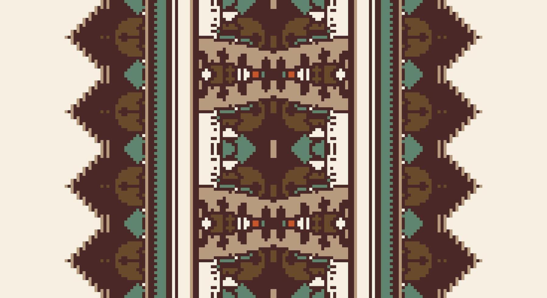 Fashion pattern Seamless Australian aboriginal pattern Motif embroidery, Pixel Ikat embroidery Design for Print kurta pattern mughal motifs tapestry pattern floral repeat vector