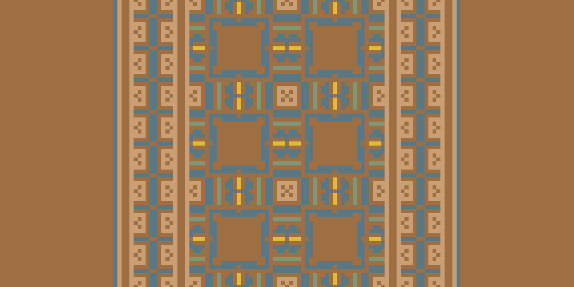 Baroque pattern Seamless Scandinavian pattern Motif embroidery, Pixel Ikat embroidery Design for Print indigenous art aboriginal art pattern floral kurti mughal border vector