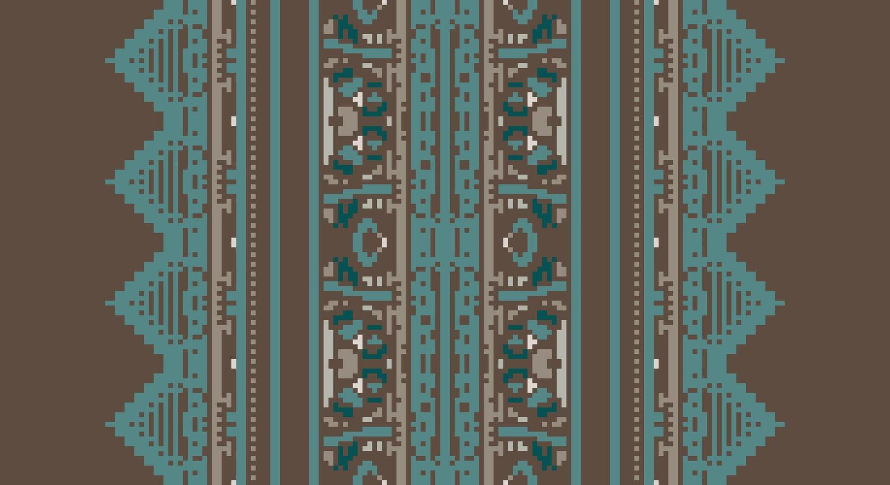 Tissue Dupatta Seamless Native American, Motif embroidery, Pixel Ikat embroidery Design for Print jacquard slavic pattern folklore pattern kente arabesque vector