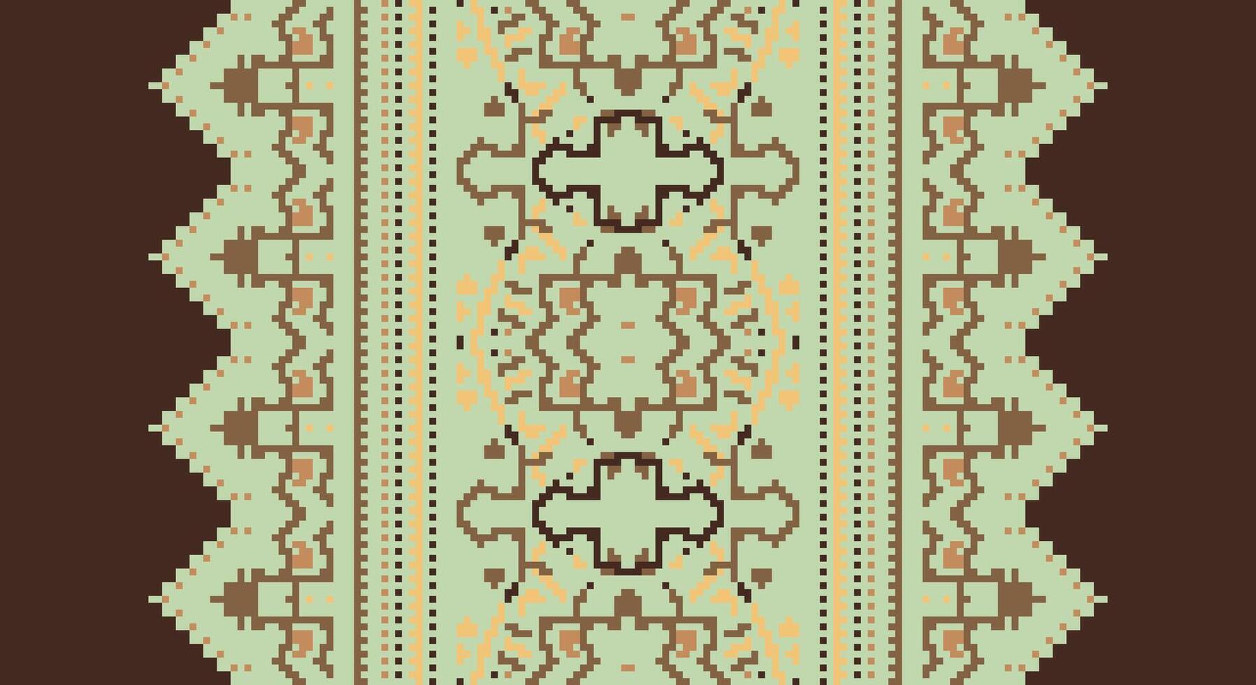 Tissue Dupatta Seamless Australian aboriginal pattern Motif embroidery, Pixel Ikat embroidery Design for Print kurta pattern mughal motifs tapestry pattern floral repeat vector