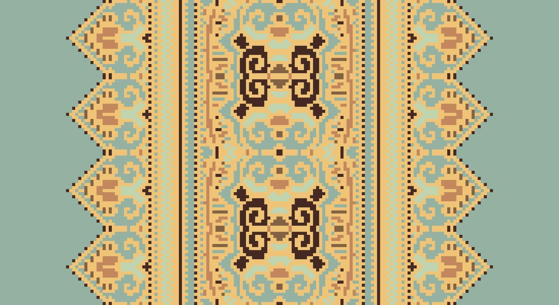 Tissue Dupatta Seamless Australian aboriginal pattern Motif embroidery, Pixel Ikat embroidery Design for Print australian curtain pattern geometric pillow model kurti mughal flowers vector