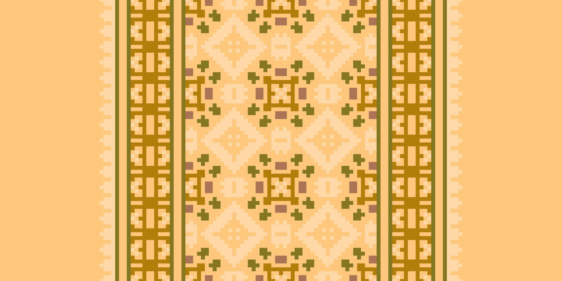 Baroque pattern Seamless Scandinavian pattern Motif embroidery, Pixel Ikat embroidery Design for Print egyptian pattern tibetan mandala bandanna vector