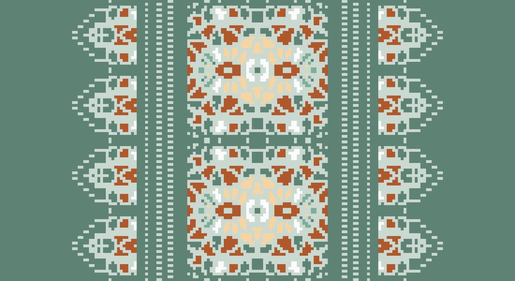 Peruvian pattern Seamless Native American, Motif embroidery, Pixel Ikat embroidery Design for Print kurta pattern mughal motifs tapestry pattern floral repeat vector
