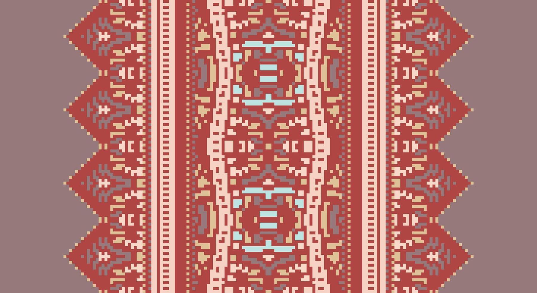 Peruvian pattern Seamless Australian aboriginal pattern Motif embroidery, Pixel Ikat embroidery Design for Print indonesian batik motif embroidery native american kurta mughal design vector