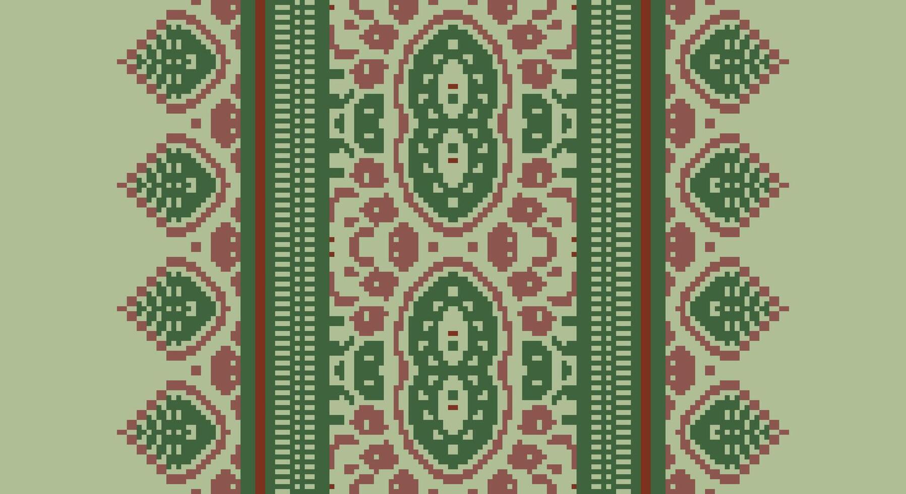 Peruvian pattern Seamless Bandana print silk Motif embroidery, Pixel Ikat embroidery Design for Print jacquard slavic pattern folklore pattern kente arabesque vector
