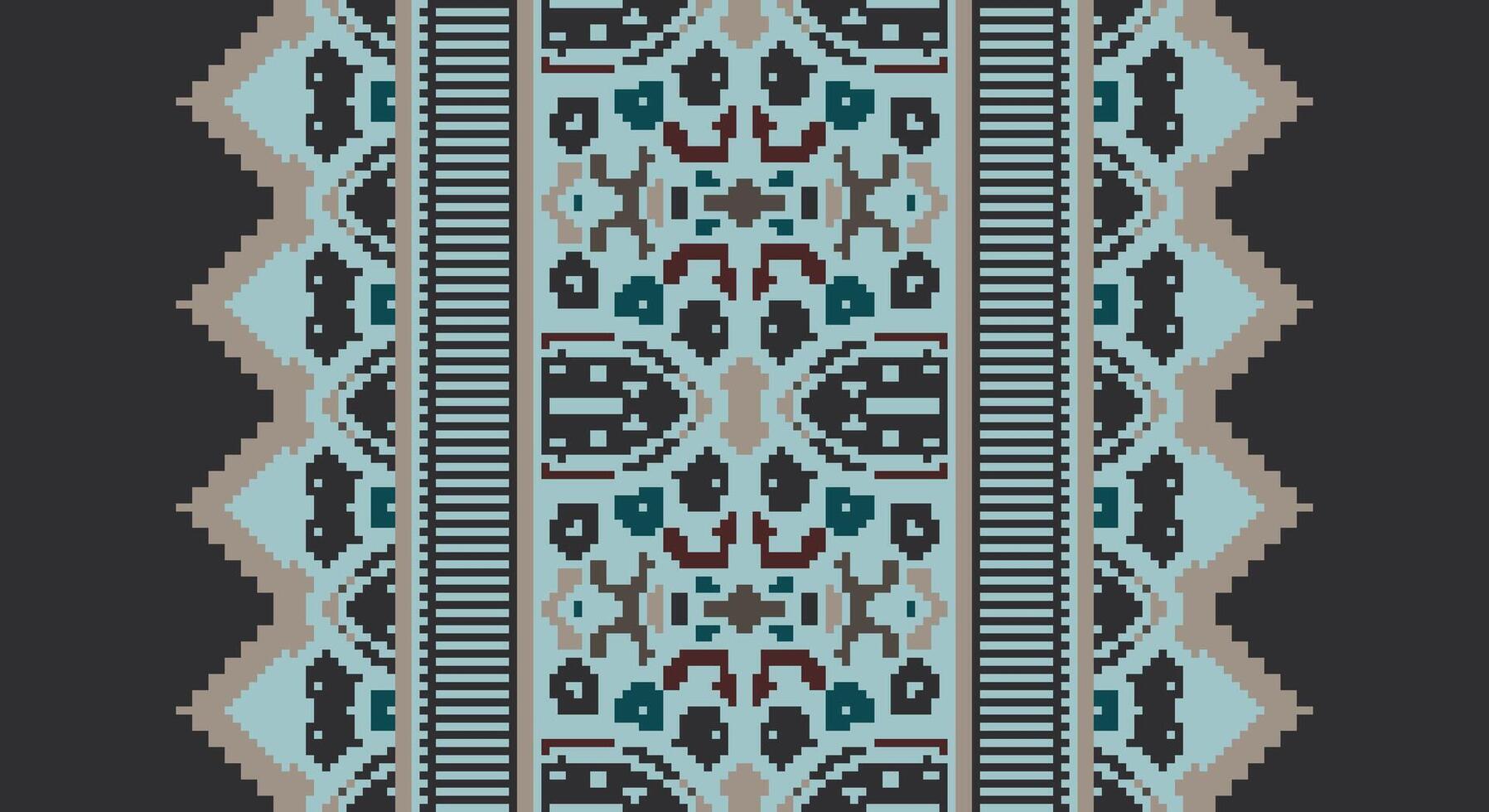 Peruvian pattern Seamless Australian aboriginal pattern Motif embroidery, Pixel Ikat embroidery Design for Print border embroidery ancient egypt vector