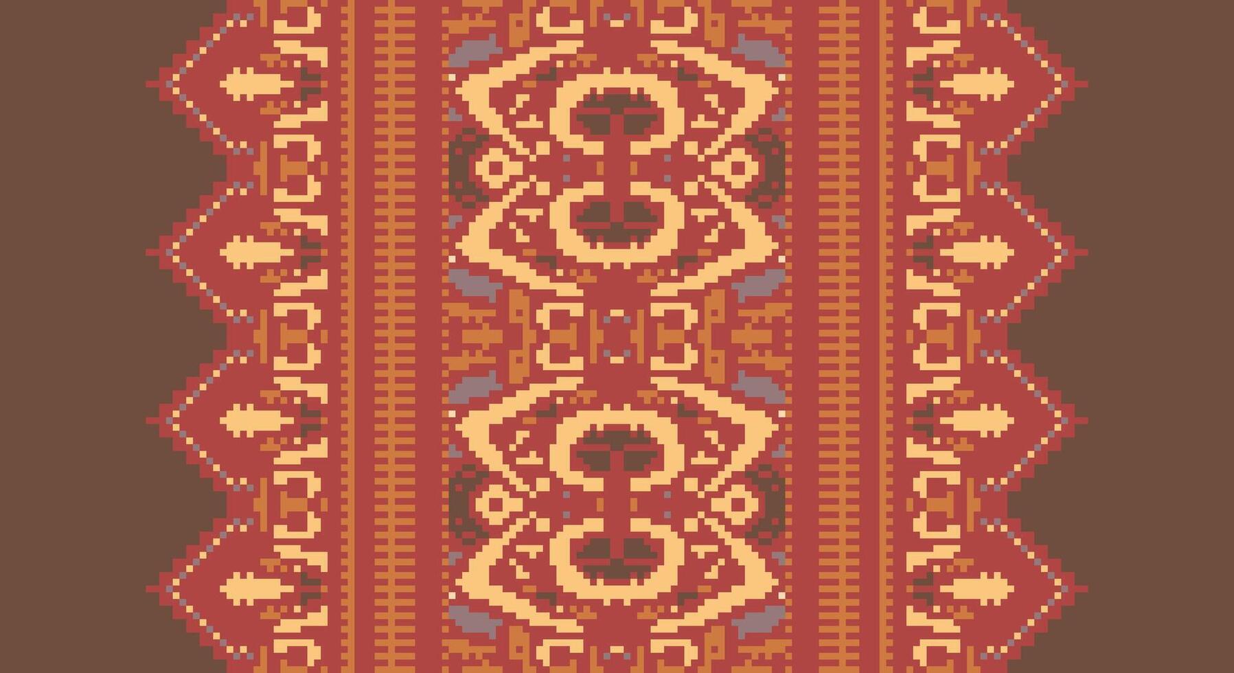 Peruvian pattern Seamless Scandinavian pattern Motif embroidery, Pixel Ikat embroidery Design for Print 60s paisley tie dye damascus ornament rugs hipster kurta pajama vector