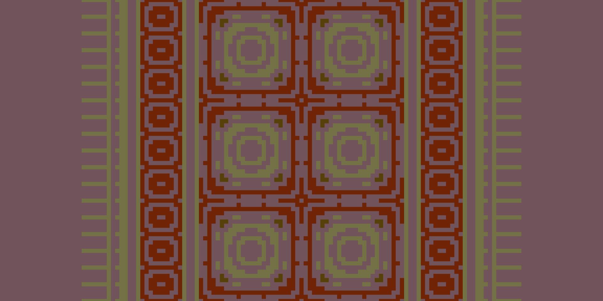 Dupatta pattern Seamless Bandana print silk Motif embroidery, Pixel Ikat embroidery Design for Print endless arabesque cloth dupatta shawl bandana print silk kurta men vector
