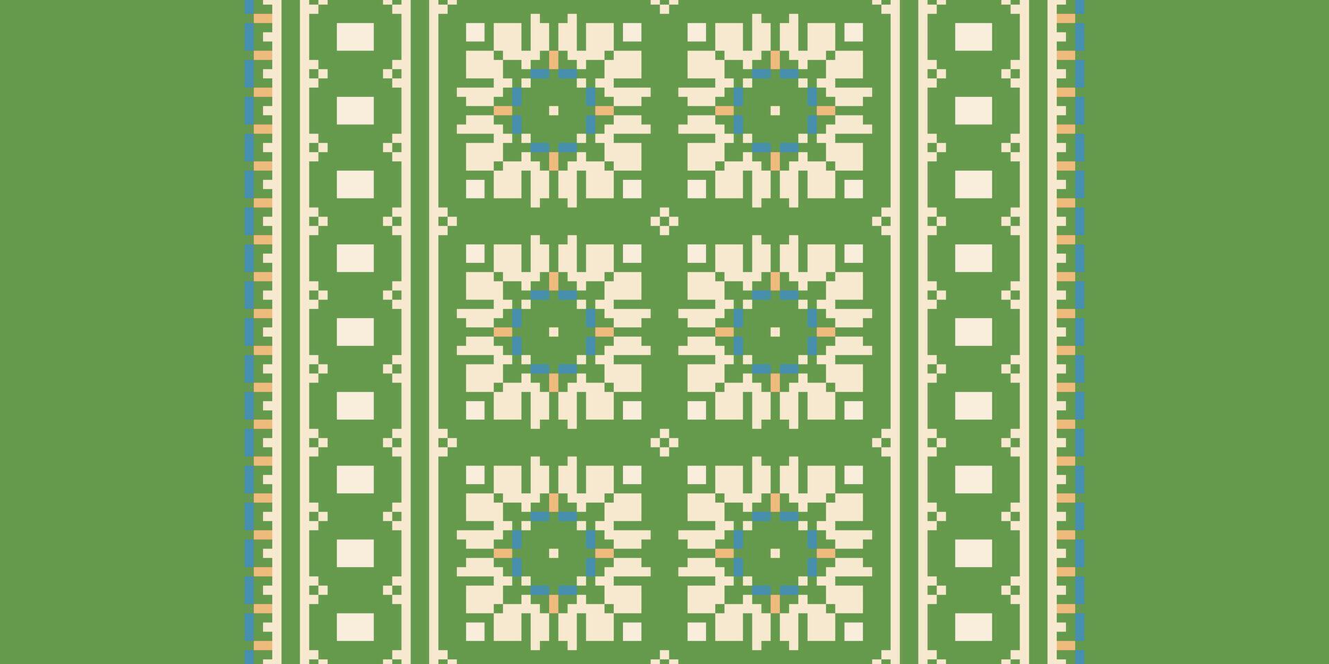 Dupatta pattern Seamless Australian aboriginal pattern Motif embroidery, Pixel Ikat embroidery Design for Print indigenous art aboriginal art pattern floral kurti mughal border vector