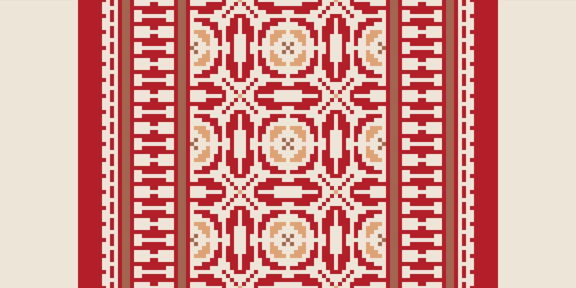 Motif folklore pattern Seamless Mughal architecture Motif embroidery, Pixel Ikat embroidery Design for Print jacquard slavic pattern folklore pattern kente arabesque vector