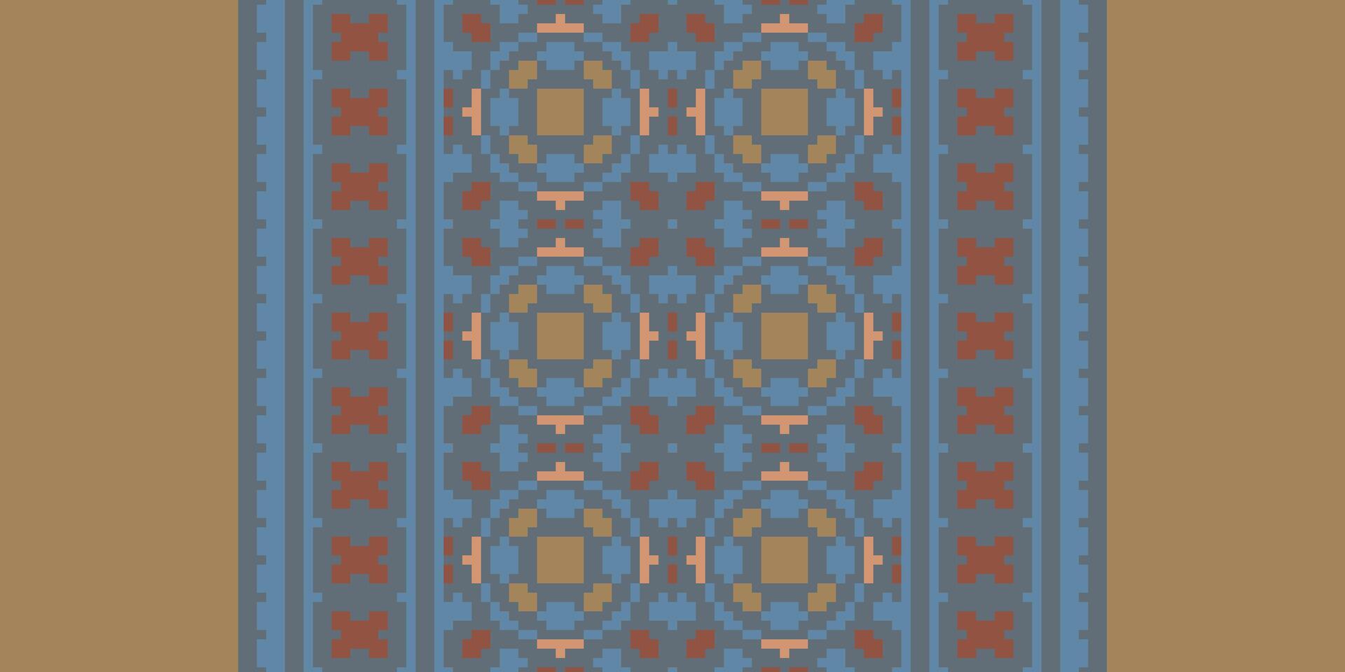 Dupatta pattern Seamless Mughal architecture Motif embroidery, Pixel Ikat embroidery Design for Print egyptian hieroglyphs tibetan geo pattern vector