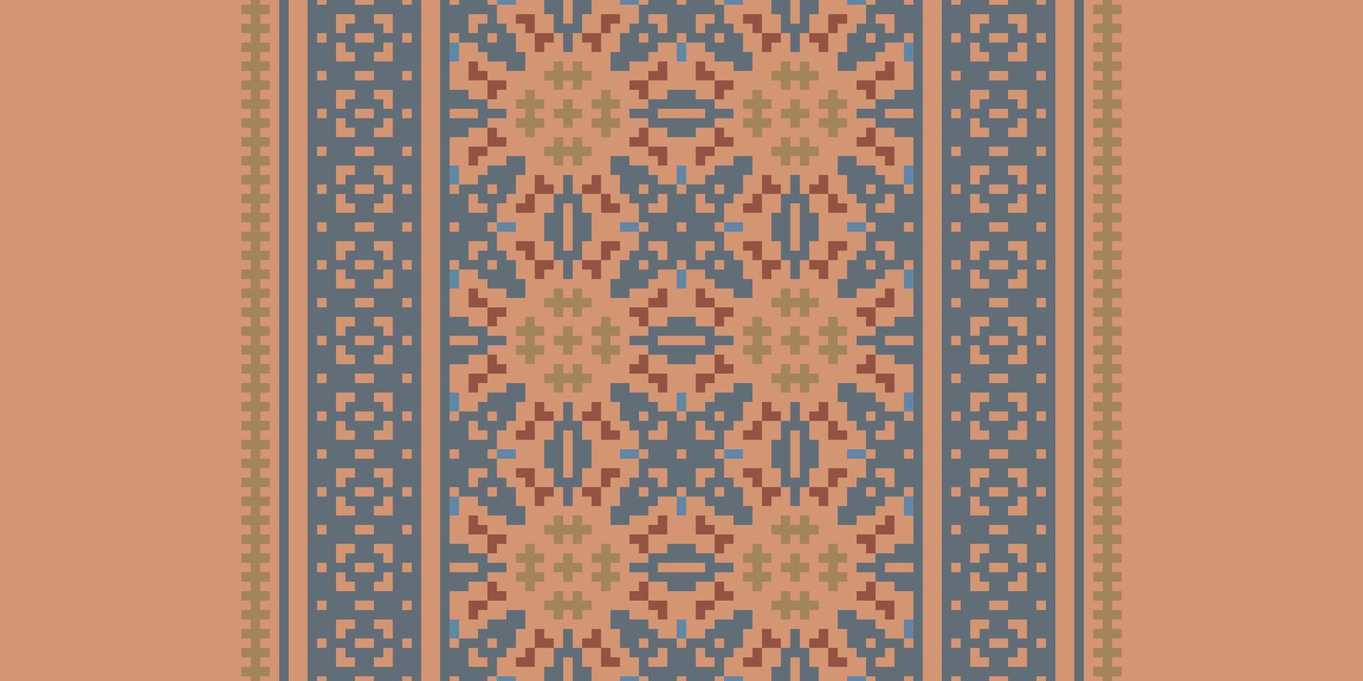 Dupatta pattern Seamless Mughal architecture Motif embroidery, Pixel Ikat embroidery Design for Print lace pattern seamless pattern vintage shibori jacquard seamless vector