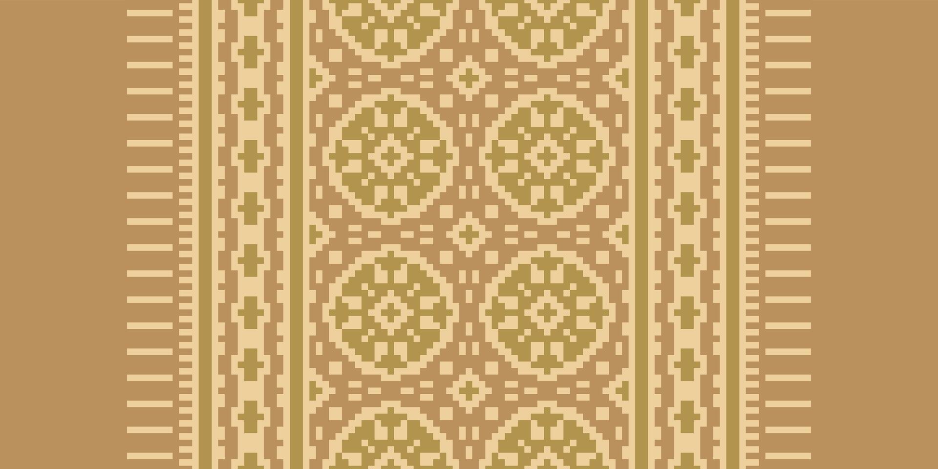 Motif folklore pattern Seamless Mughal architecture Motif embroidery, Pixel Ikat embroidery Design for Print border embroidery ancient egypt vector