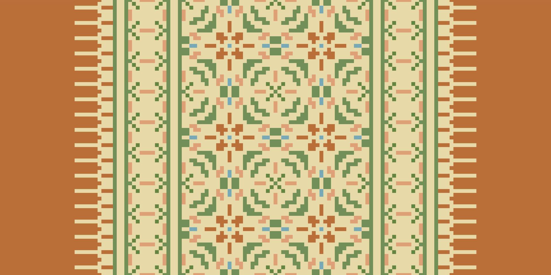 Dupatta pattern Seamless Scandinavian pattern Motif embroidery, Pixel Ikat embroidery Design for Print lace pattern seamless pattern vintage shibori jacquard seamless vector