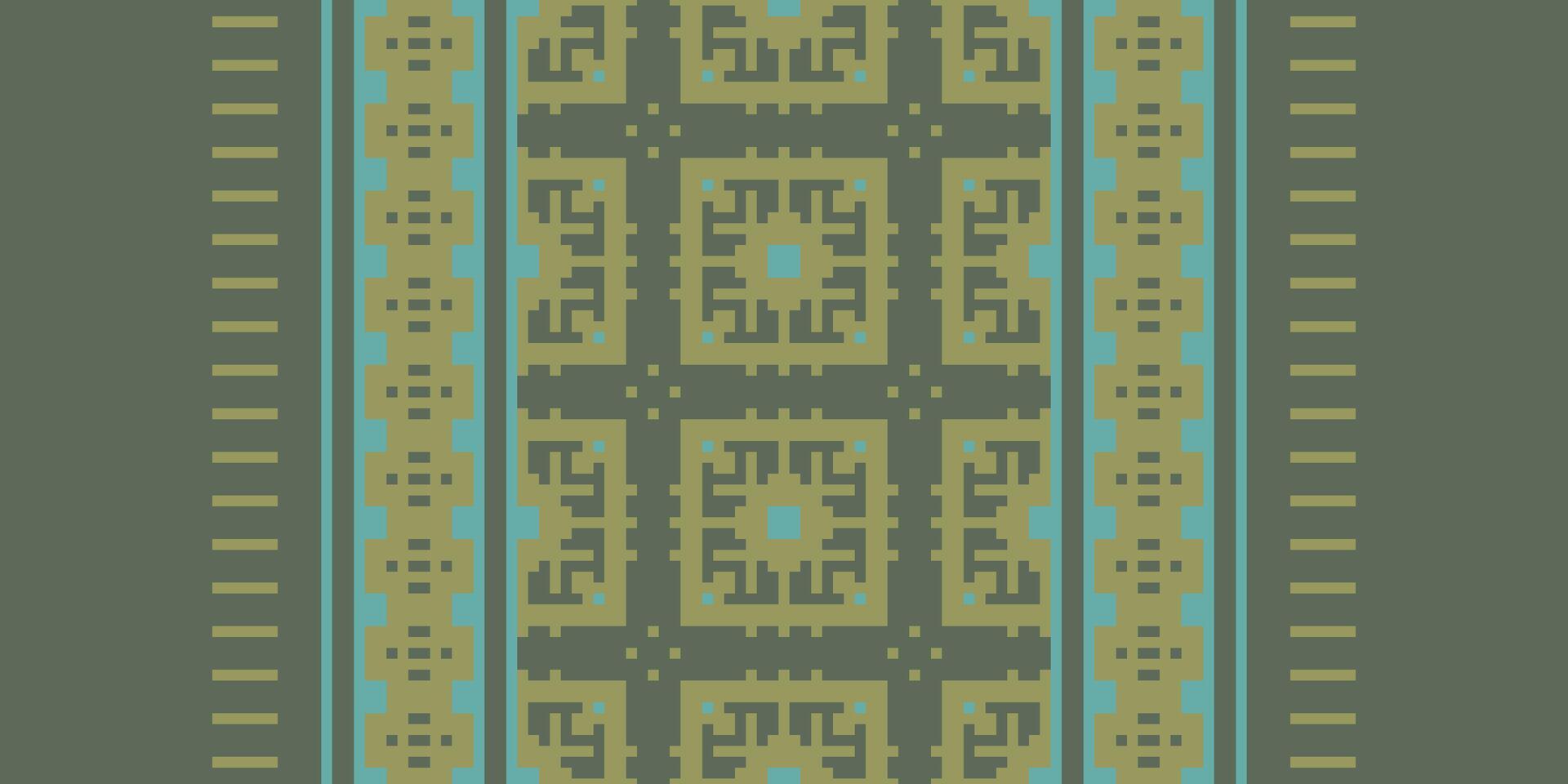 Ancient patterns Seamless Native American, Motif embroidery, Pixel Ikat embroidery Design for Print indigenous art aboriginal art pattern floral kurti mughal border vector