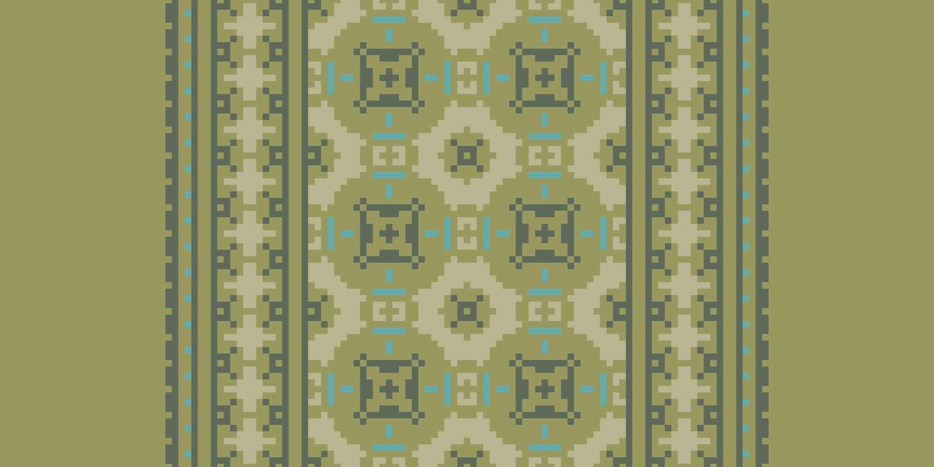 Ancient patterns Seamless Native American, Motif embroidery, Pixel Ikat embroidery Design for Print kurta pattern mughal motifs tapestry pattern floral repeat vector