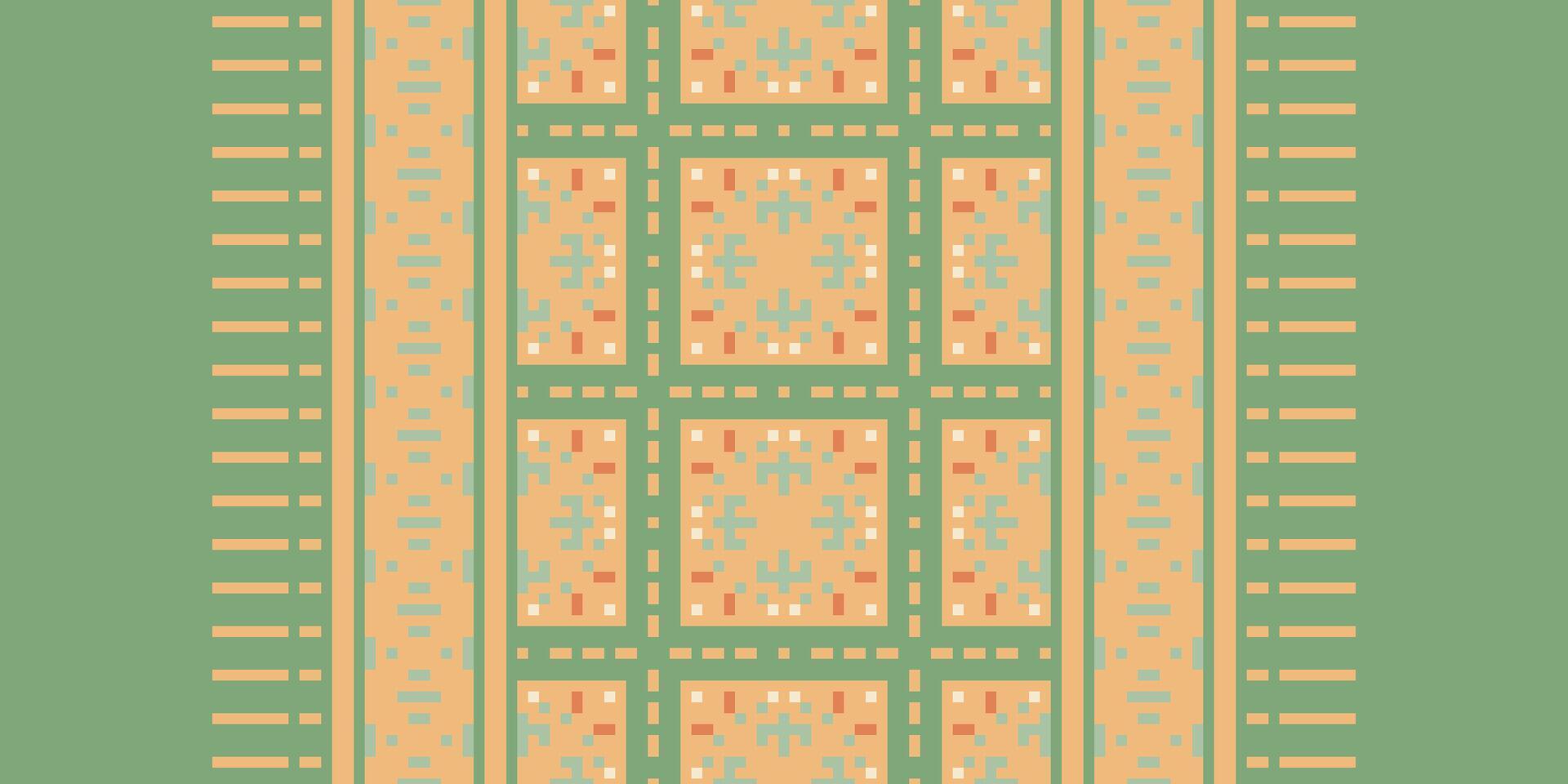 Ancient patterns Seamless Native American, Motif embroidery, Pixel Ikat embroidery Design for Print scandinavian pattern saree ethnic nativity gypsy pattern vector