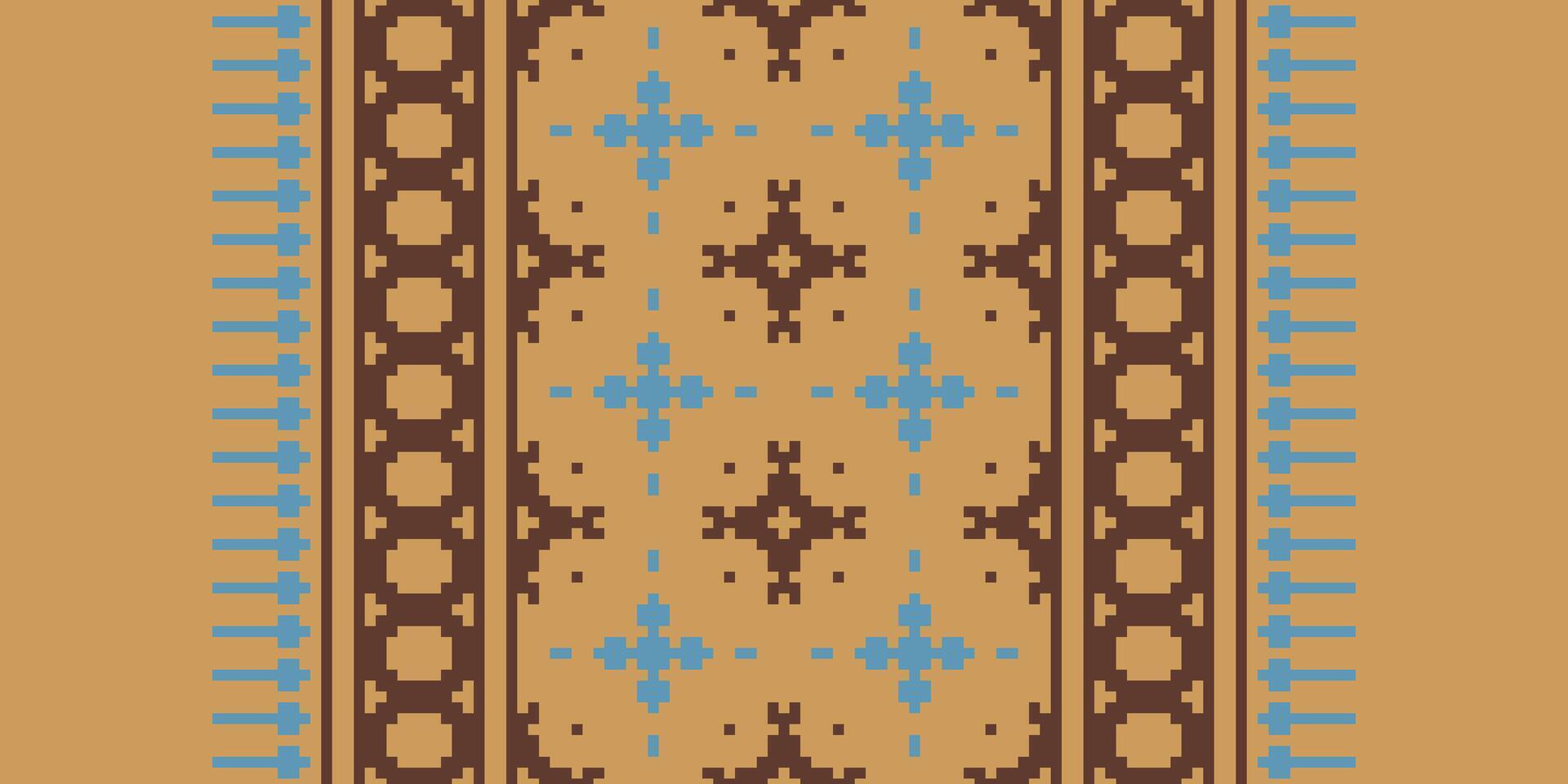 Ancient patterns Seamless Australian aboriginal pattern Motif embroidery, Pixel Ikat embroidery Design for Print indonesian batik motif embroidery native american kurta mughal design vector