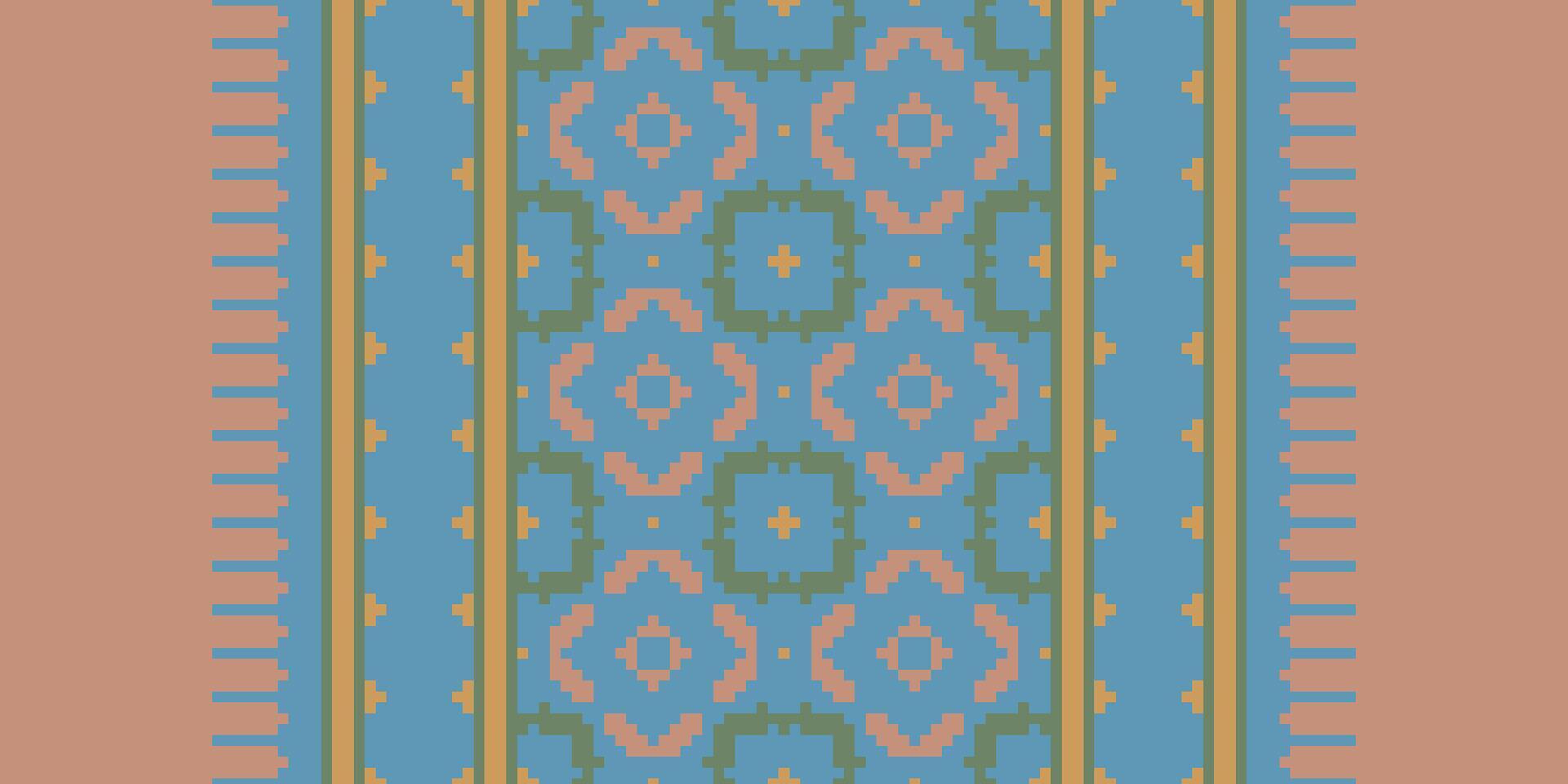 Ancient patterns Seamless Australian aboriginal pattern Motif embroidery, Pixel Ikat embroidery Design for Print scarf hijab pattern kerchief Pixel Ikat Silk kurti model mughal patterns vector