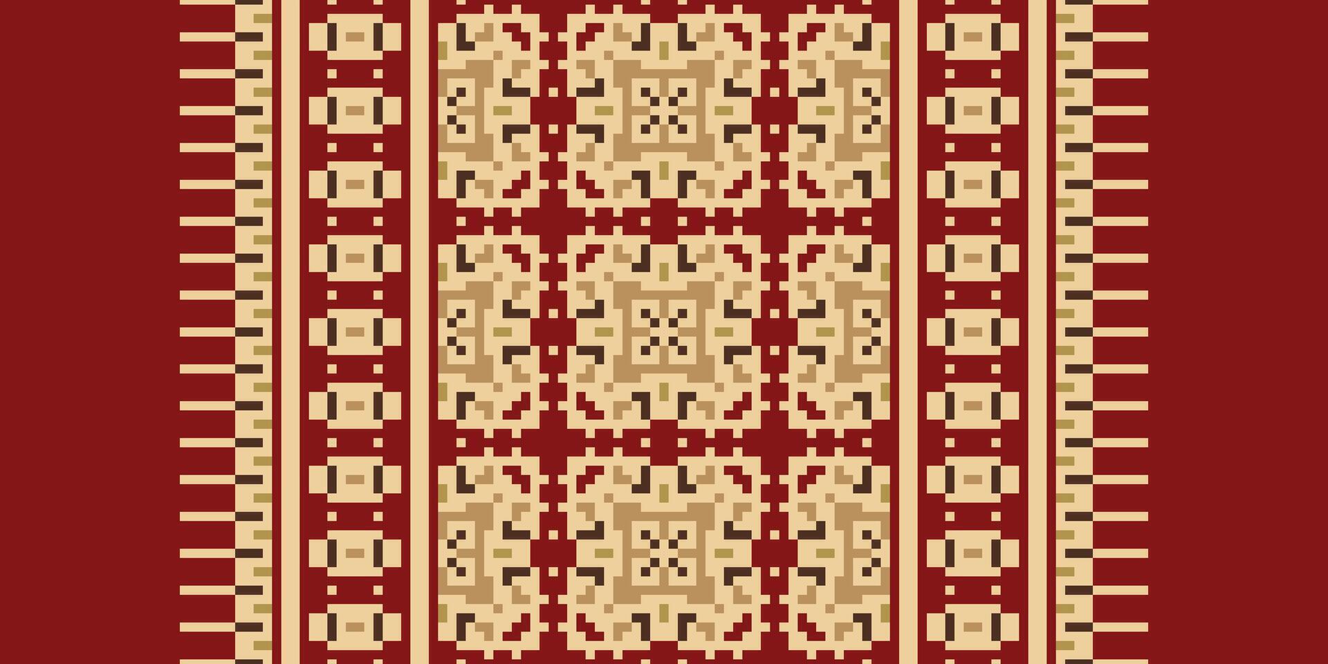 Motif folklore pattern Seamless Scandinavian pattern Motif embroidery, Pixel Ikat embroidery Design for Print scarf hijab pattern kerchief Pixel Ikat Silk kurti model mughal patterns vector