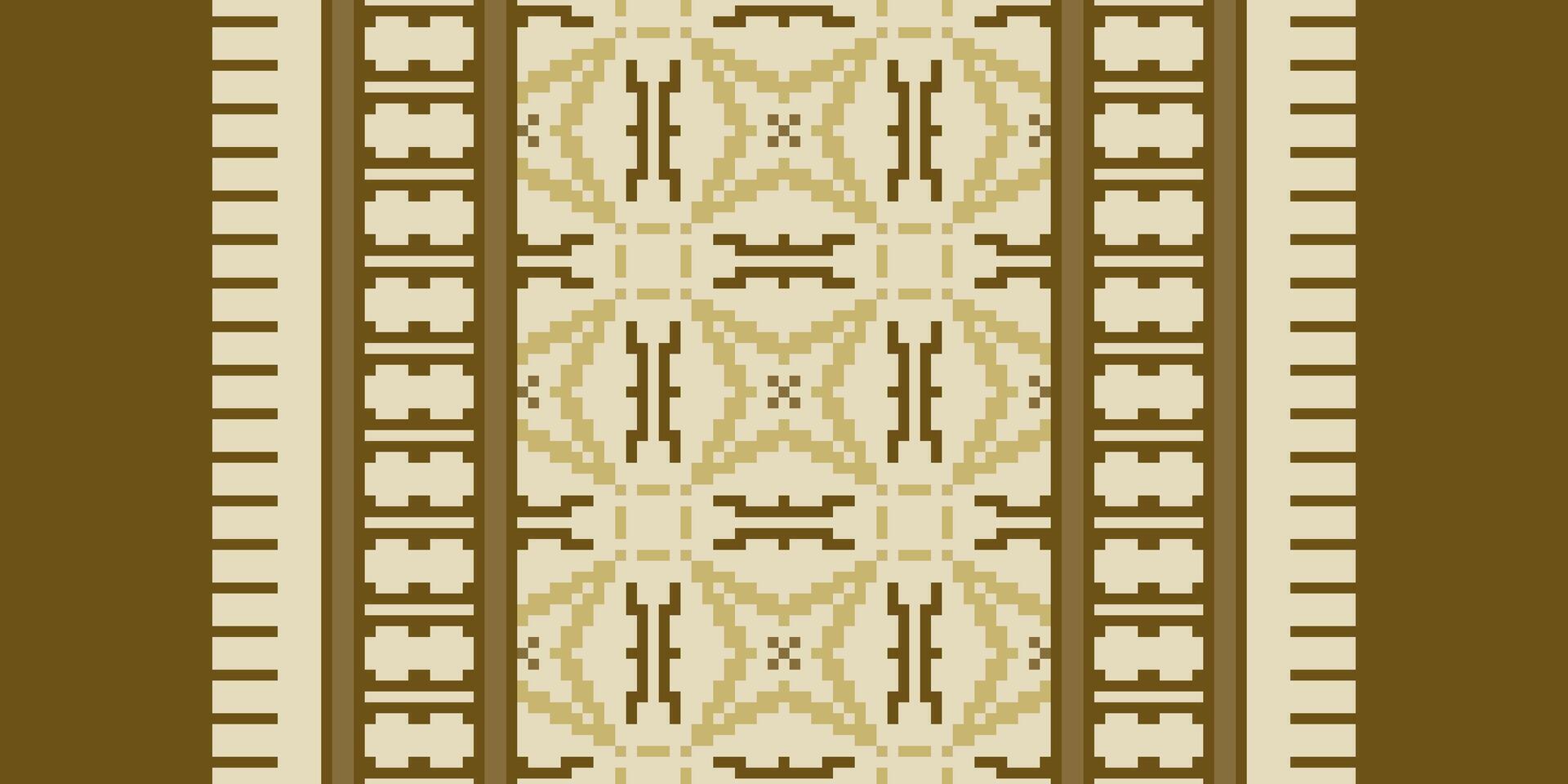 Motif folklore pattern Seamless Scandinavian pattern Motif embroidery, Pixel Ikat embroidery Design for Print indigenous art aboriginal art pattern floral kurti mughal border vector