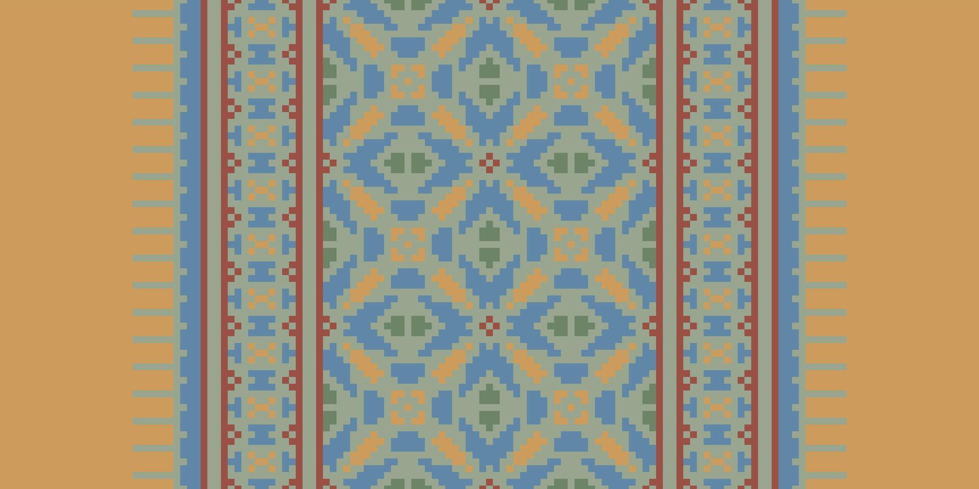 Ancient patterns Seamless Scandinavian pattern Motif embroidery, Pixel Ikat embroidery Design for Print lace pattern turkish ceramic ancient egypt art jacquard pattern vector