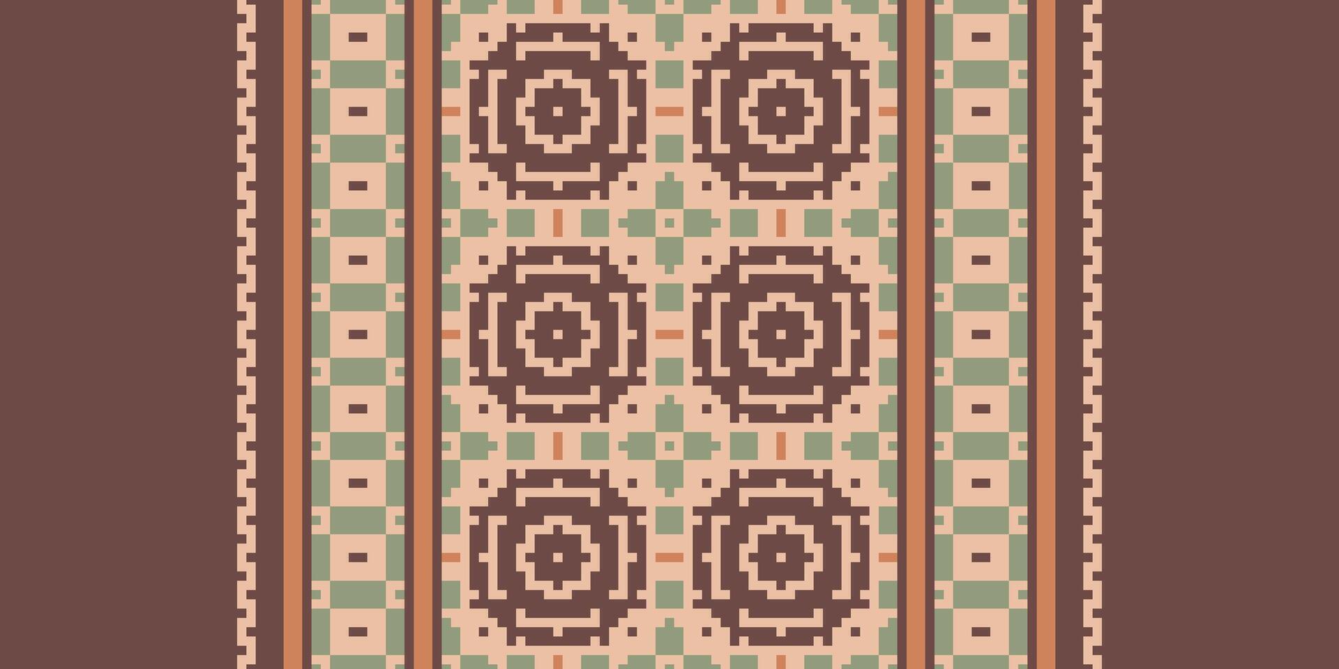 Ancient patterns Seamless Scandinavian pattern Motif embroidery, Pixel Ikat embroidery Design for Print scarf hijab pattern kerchief Pixel Ikat Silk kurti model mughal patterns vector