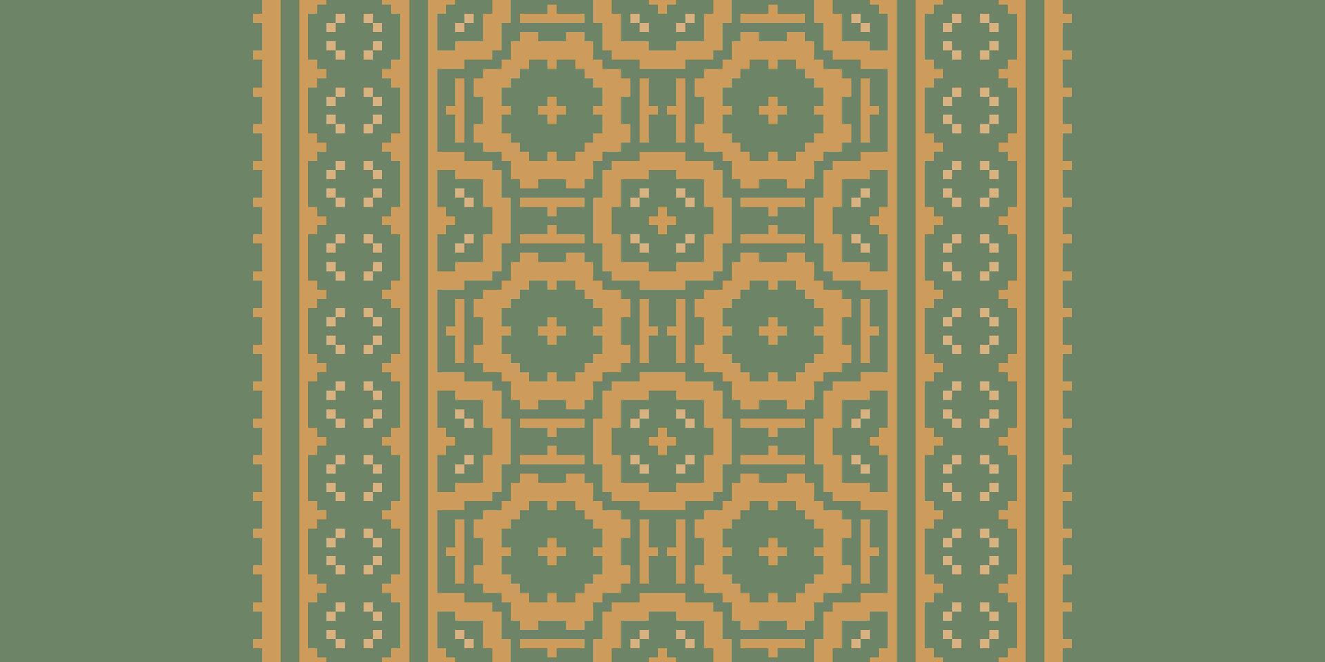 Bukhara pattern Seamless Native American, Motif embroidery, Pixel Ikat embroidery Design for Print egyptian pattern tibetan mandala bandanna vector