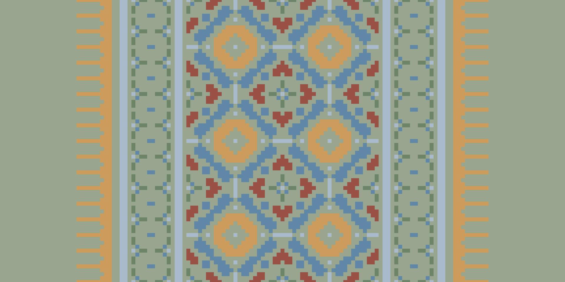 Ancient patterns Seamless Scandinavian pattern Motif embroidery, Pixel Ikat embroidery Design for Print jacquard slavic pattern folklore pattern kente arabesque vector