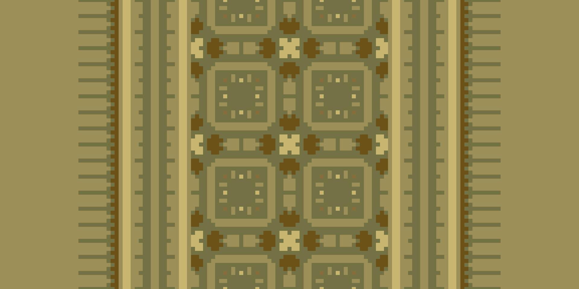 Motif folklore pattern Seamless Scandinavian pattern Motif embroidery, Pixel Ikat embroidery Design for Print pattern vintage flower folk navajo patchwork pattern vector