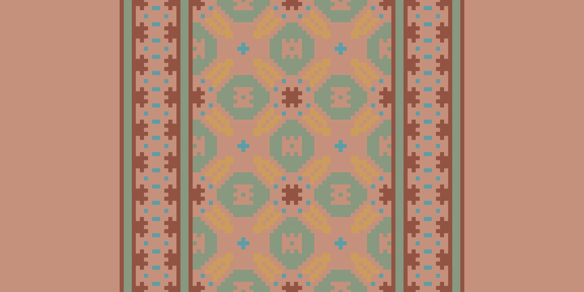 Bukhara pattern Seamless Australian aboriginal pattern Motif embroidery, Pixel Ikat embroidery Design for Print indigenous art aboriginal art pattern floral kurti mughal border vector