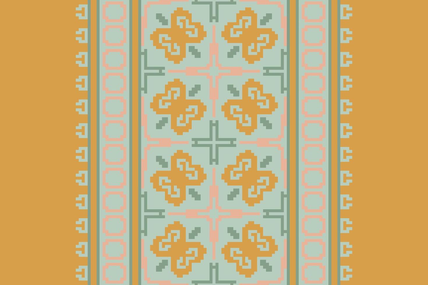 Dhoti Pattern Seamless Native American, Motif embroidery, Pixel Ikat embroidery Design for Print pattern vintage flower folk navajo patchwork pattern vector