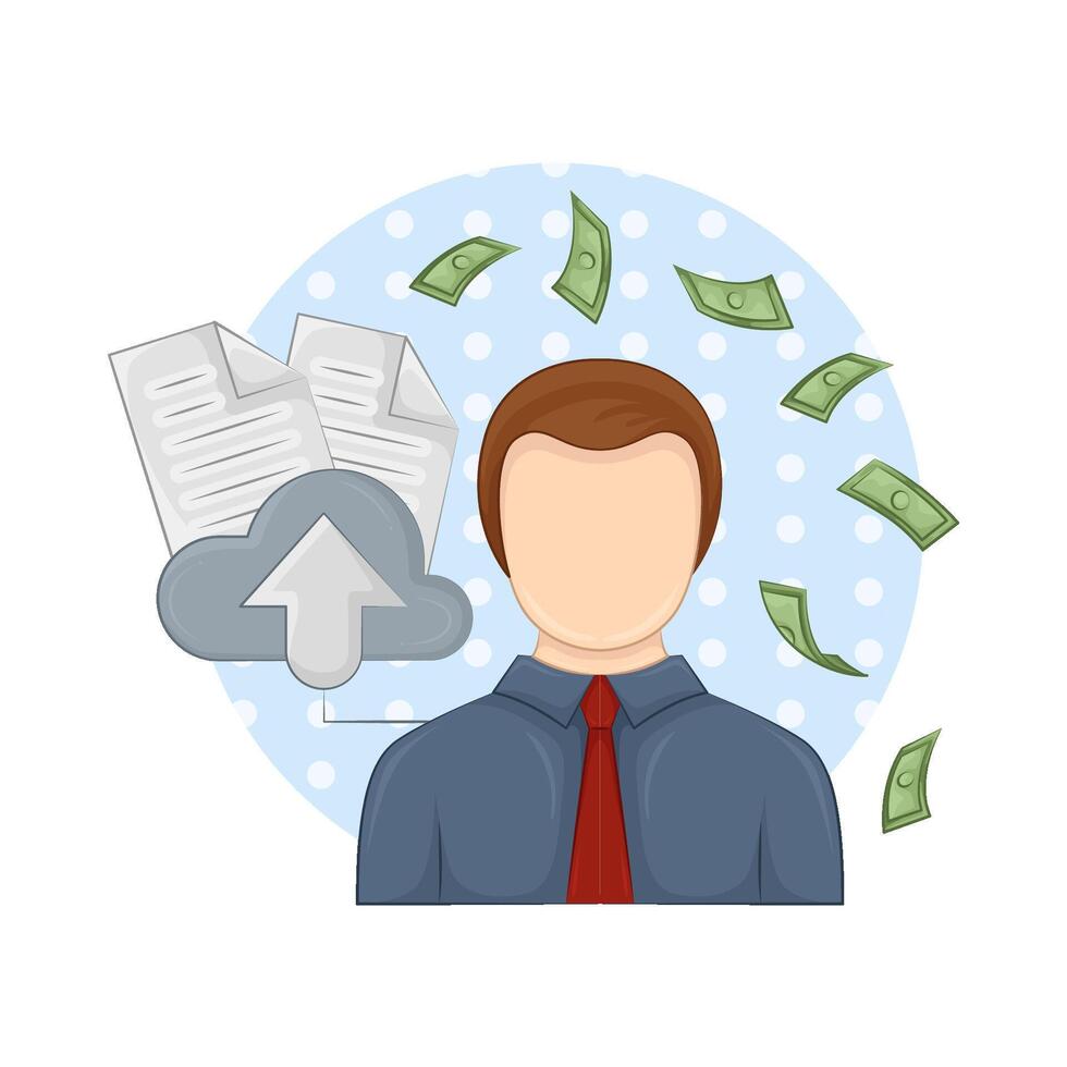 Illustration of businessman vector