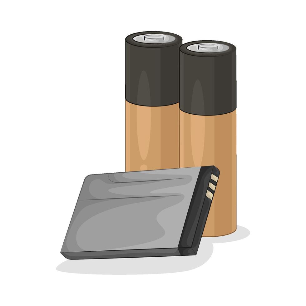 Illustration of battery vector