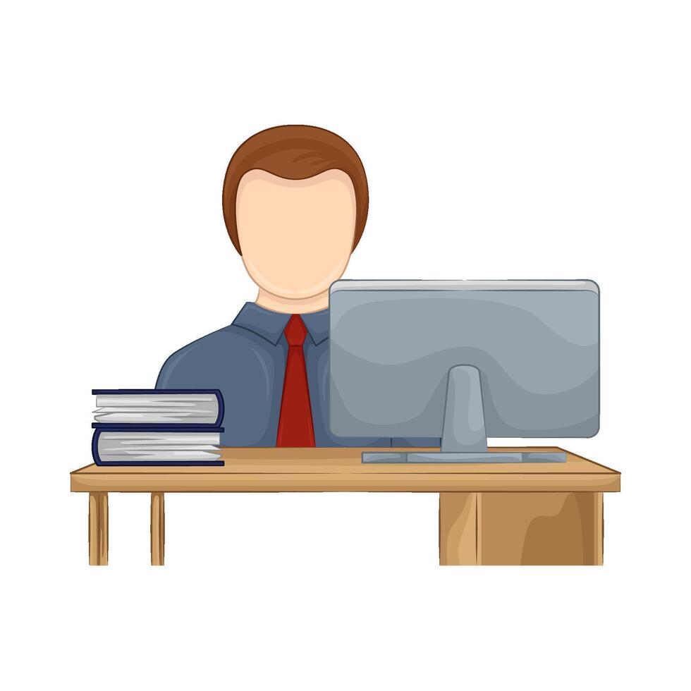 Illustration of businessman vector