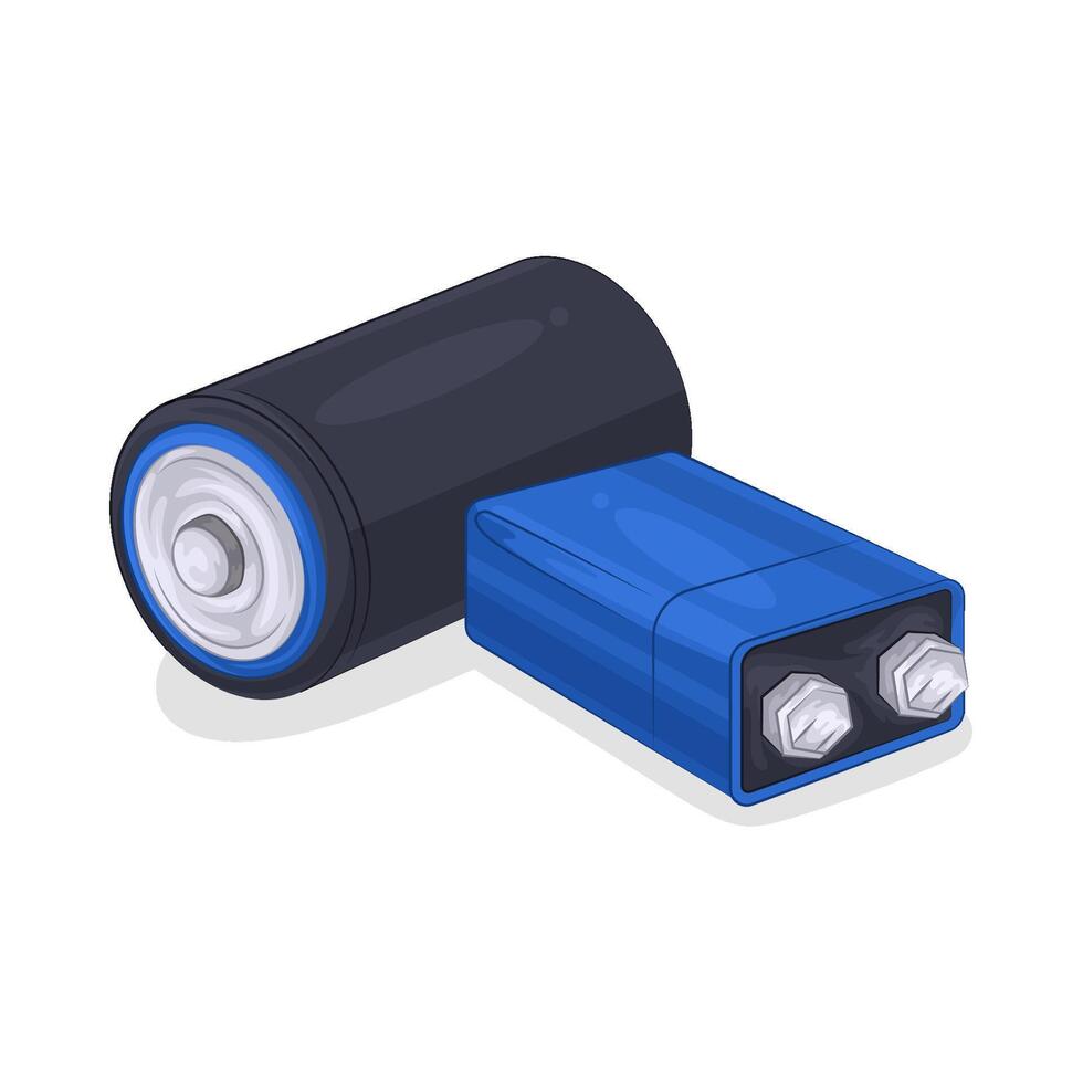 Illustration of battery vector
